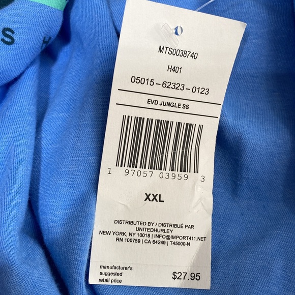 Hurley Tee Shirt Men’s XXL NWT - Picture 6 of 6